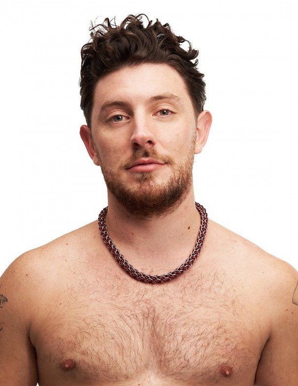 Chainmail Collar Twist Stainless Steel and Aluminium