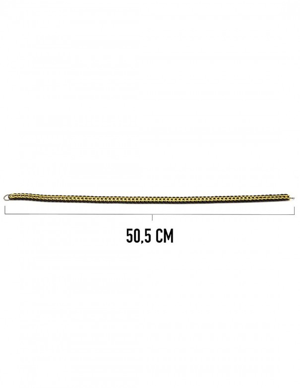 Chainmail Collar Full - Black Yellow