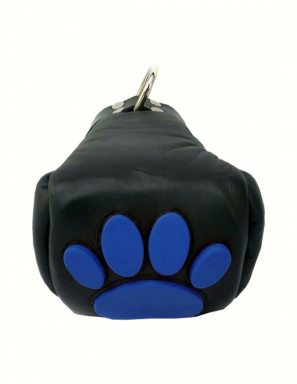Mister B Leather Puppy Paws - Black Blue