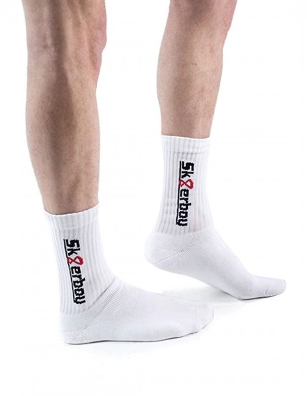Sk8erboy Crew Socks White