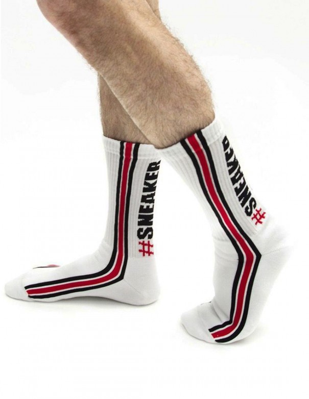 Sneakerporn Socks White Red
