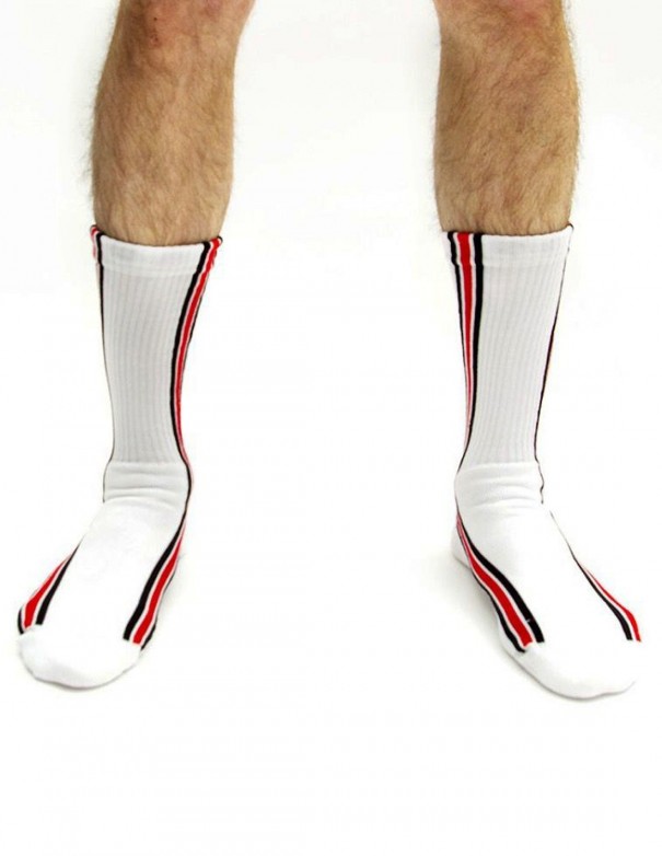 Sneakerporn Socks White Red