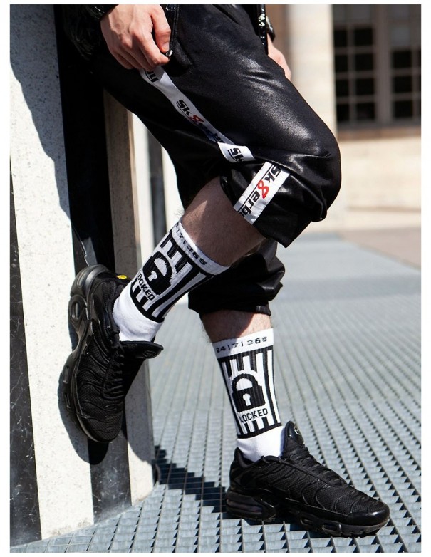 Sk8erboy Locked Socks - White