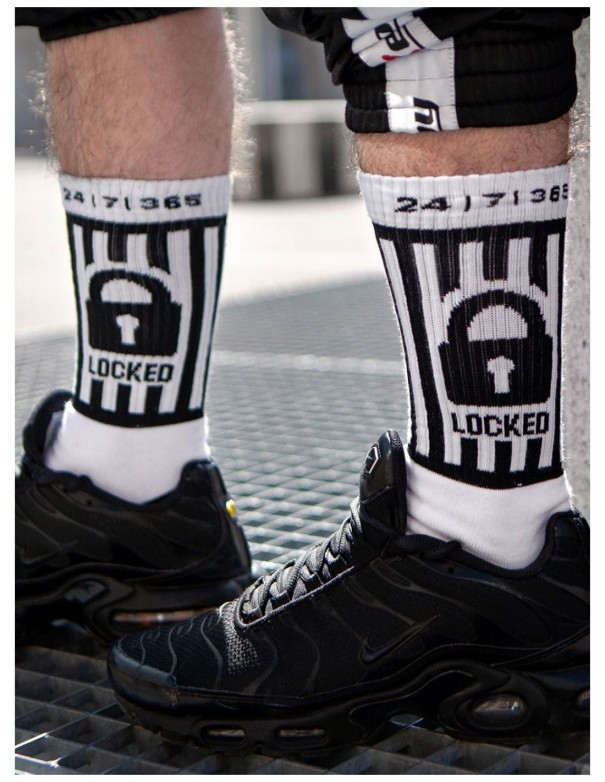 Sk8erboy Locked Socks - White