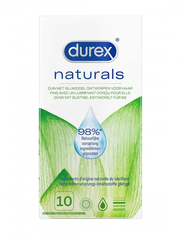 Durex Naturals Condoms 10 Pcs.