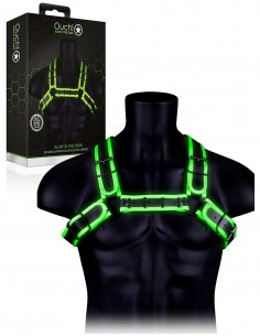 Ouch! Glow in the Dark - Buckle Bulldog Harness