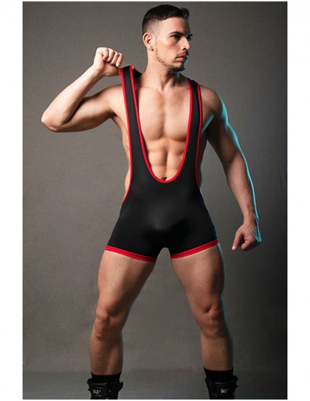 Dale Mas Top Up Wrestler - Black Red