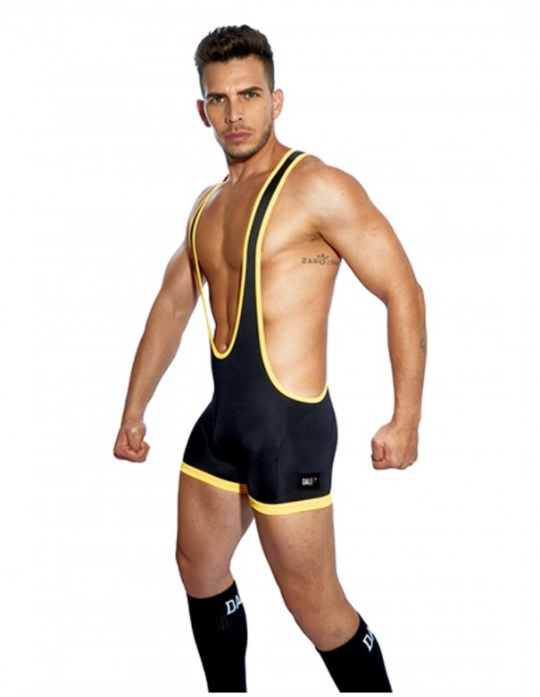 Dale Mas Top Up Wrestler - Black Yellow