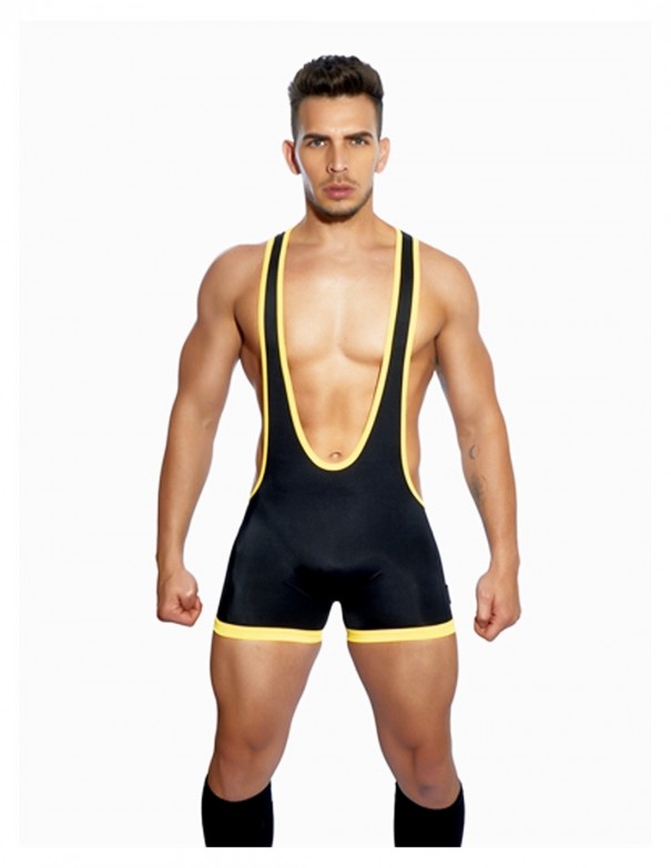 Dale Mas Top Up Wrestler - Black Yellow