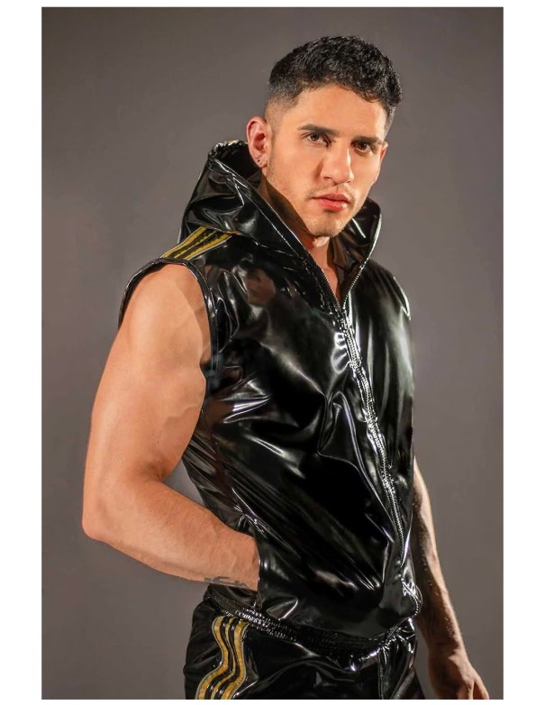 DocLeather.com|Cotton clothing Dale Mas Top Sport Single Suit - Black Yellow