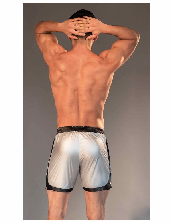 Dale Mas Rebel Shiny Long Short - Silver Black